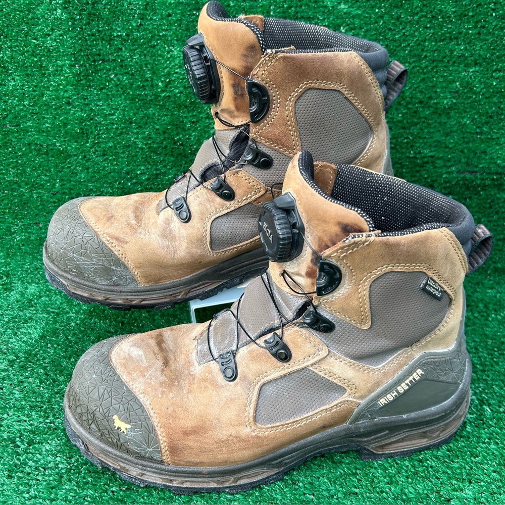 Red Wing Irish Setter Kasota Mens Size 9.5 Waterproof Safety Toe Boot BOA 83658